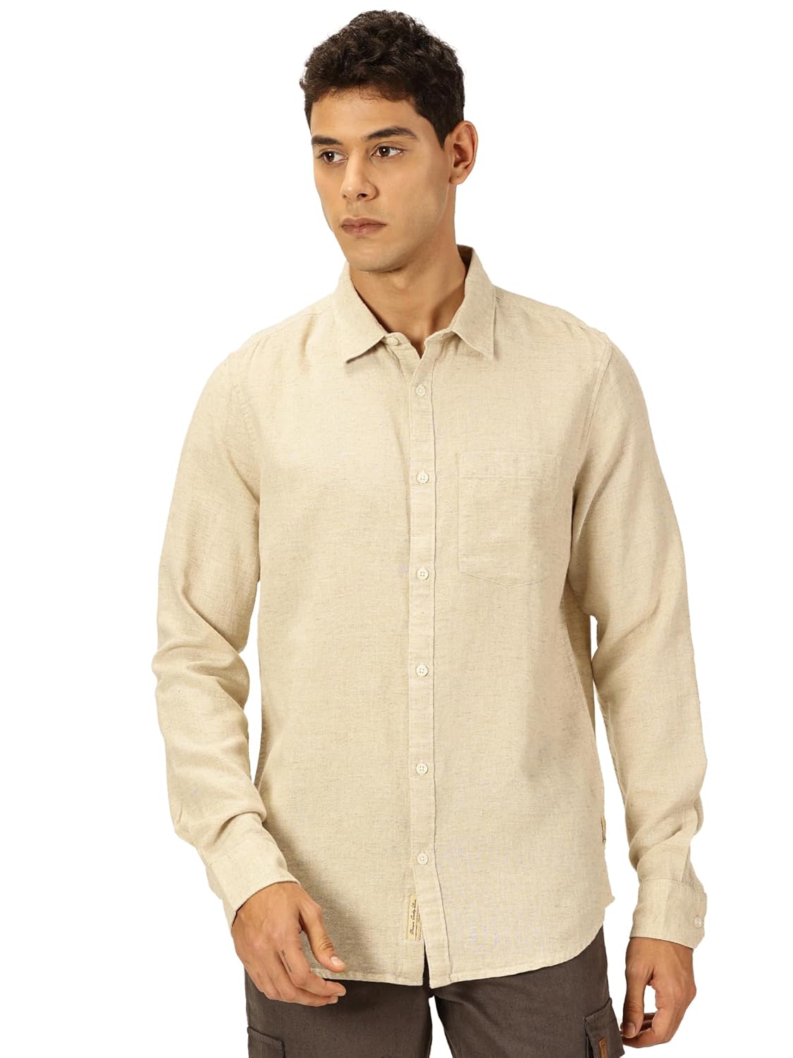 Thomas Scott Men’s | Solid | Premium Linen Blend | Spread Collar | Summer Wear | Long Sleeve | Shirts for Men Thomas Scott Men’s | Solid | Premium Linen Blend | Spread Collar | Summer Wear | Long Sleeve | Shirts for Men
