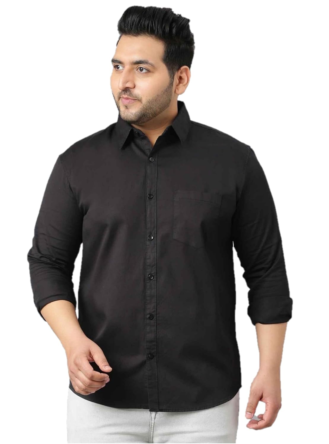 Twist99 Mens Cotton Linen Full Sleeve Shirt (White) Twist99 Mens Cotton Linen Full Sleeve Shirt (White)
