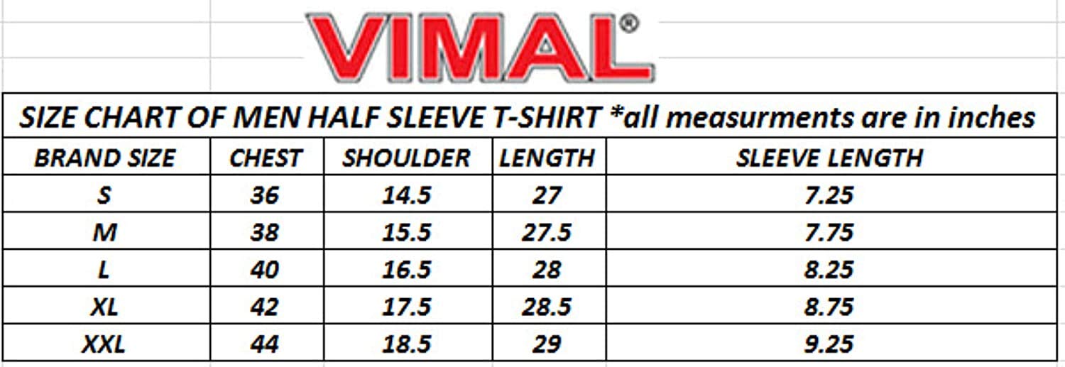 VIMAL JONNEY Printed Round Neck Polyester Lycra Half Sleeves Men Slim Fit Tshirt