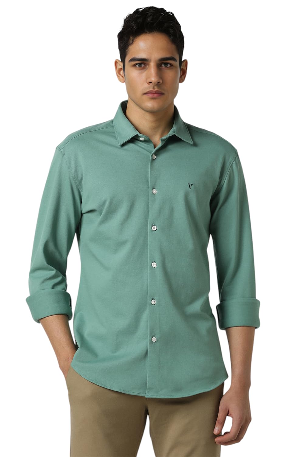 Van Heusen Solid Casual Shirt for Men| Premium Cotton| Full Sleeves| Slim Fit |Breathable Fabric Van Heusen Solid Casual Shirt for Men| Premium Cotton| Full Sleeves| Slim Fit |Breathable Fabric